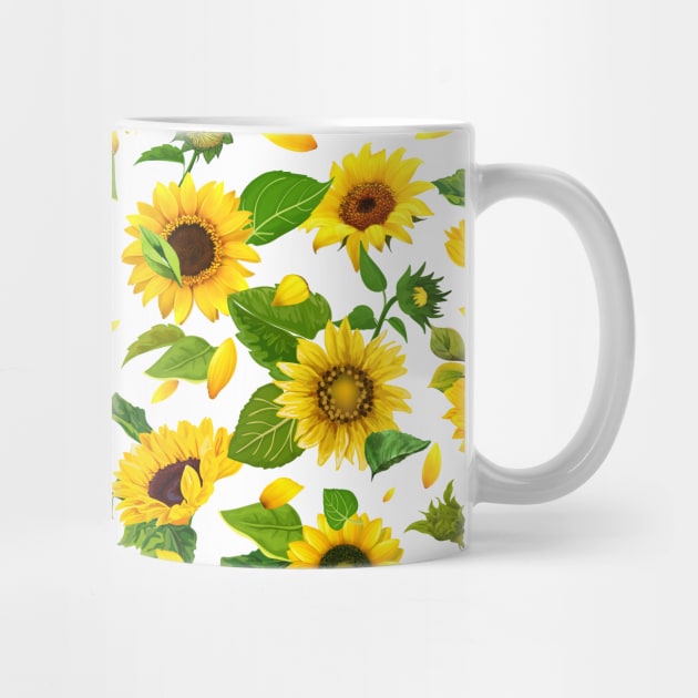 New Watercolor Sunflower 2 by B&K